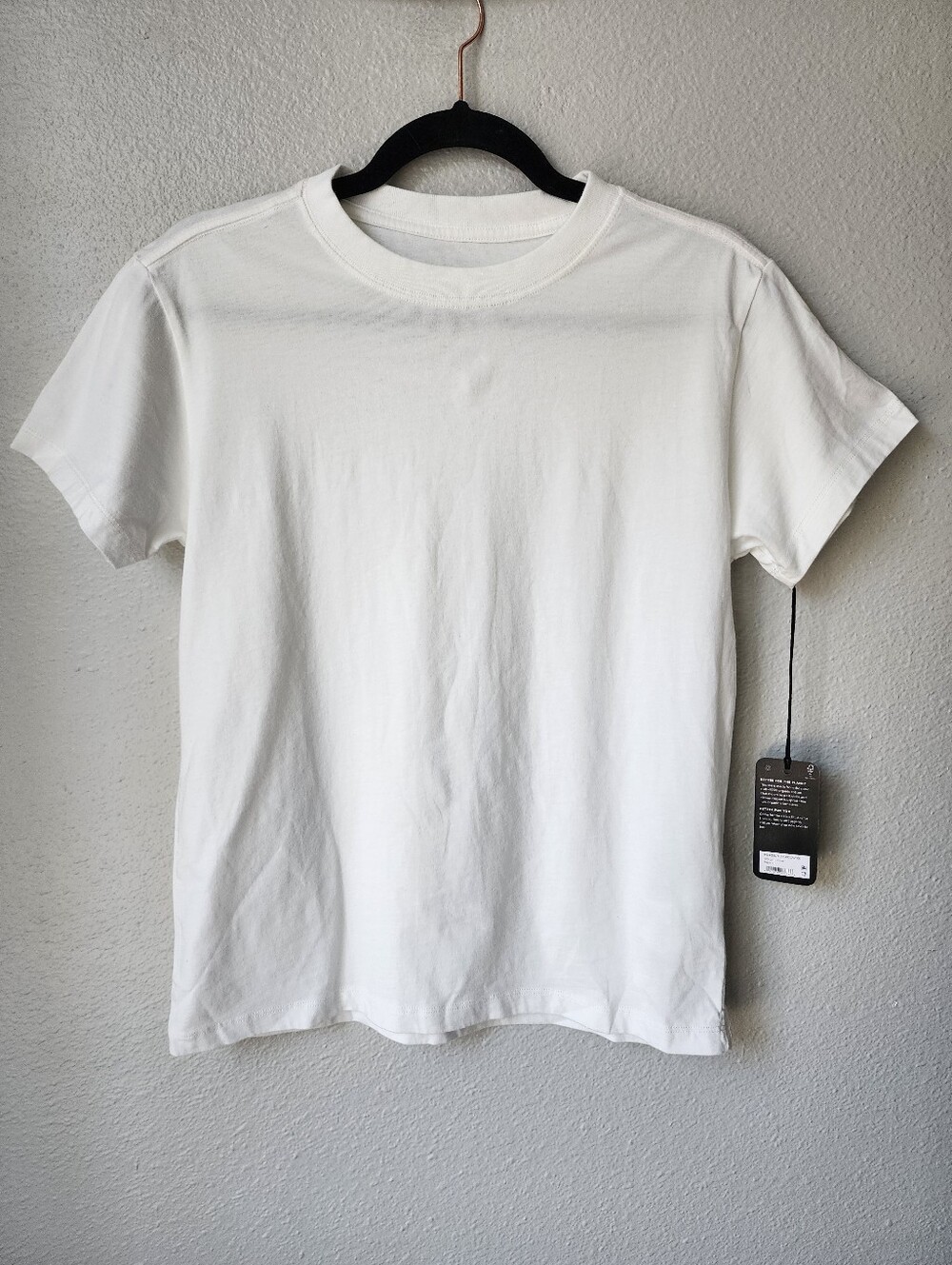 allbirds Unisex NWT 100% Organic Cotton Logo Short Sleeve Tee Small In Blizzard